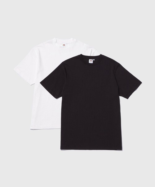 ADAM ET ROPE'(アダムエロペ)の「【FRUIT OF THE LOOM for WILD LIFE TAILOR】EX WIDE FIT 2PCS PAC TEE(Tシャツ/カットソー・メンズ・ブラック/ホワイト・L/M/S/XL)」の19枚目の写真