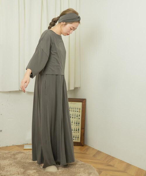 ITEMS URBANRESEARCH（アイテムズ アーバンリサーチ）の「ワンマイルトップス+ワンピ4点SET（その他アンダーウェア/インナー・レディース・PINK BEIGE/LIGHTKHAKI/DARK GRAY・one）」の8枚目の写真