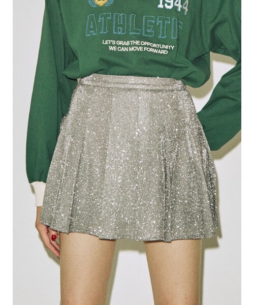 jouetie（ジュエティ）の「シャイニーミニスカート（スカート・レディース・ブラック/パープル/シルバー・M）」の14枚目の写真
