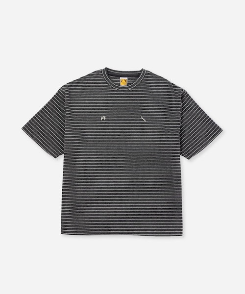 Saturdays NYC(サタデーズ ニューヨークシティ )の「HANG TEN x Saturdays NYC Pile Stripe Tee(Tシャツ/カットソー・レディース・グレー/ホワイト/ダークブラウン/ワイン・L/M/S/XL)」の14枚目の写真
