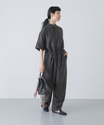 かぐれ | リネンハーフスリーブオールインワン(その他パンツ)