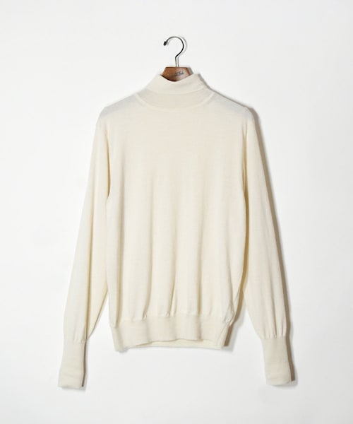 【A.PRESSE】High Gauge Turtleneck Sweater