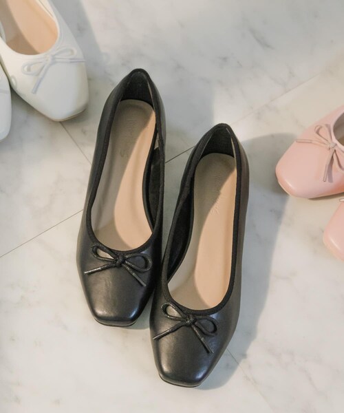 URBAN RESEARCH Sonny Label（アーバンリサーチサニーレーベル）の「コンフォートバレエシューズ（バレエシューズ・レディース・ホワイト/ピンク/ブラック・S/M/L）」の12枚目の写真