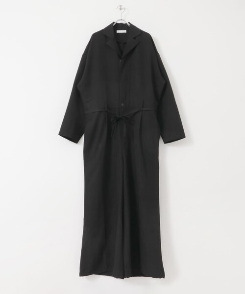 SENSE OF PLACE by URBAN RESEARCH（センスオブプレイスバイアーバンリサーチ）の「ベルトテッドジャンプスーツ（つなぎ/オールインワン・メンズ・BLACK/BEIGE・M/L）」の11枚目の写真