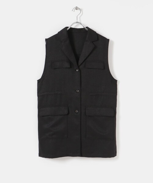 ITEMS URBANRESEARCH（アイテムズ アーバンリサーチ）の「ミリタリーベスト（ベスト・レディース・GRN/BEG/BLK・FREE）」の12枚目の写真