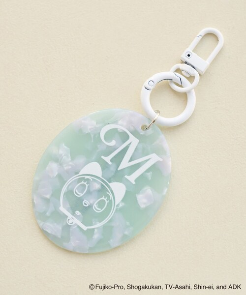 ROPE' PICNIC（ロペピクニック）の「【ドラえもんコレクション】マーブルカラーイニシャルアクリルチャーム（キーホルダー・レディース・ホワイト/ライトグリーン/サックス/レッド系/ピンク/イエロー系・F）」の4枚目の写真