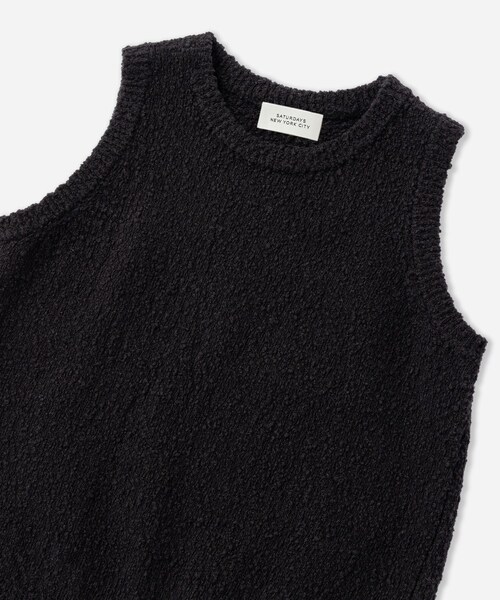 Saturdays NYC(サタデーズ ニューヨークシティ )の「Andie Bubble Knit Top | WOMEN(タンクトップ・レディース・ブラック/ホワイト・L/M/S)」の22枚目の写真