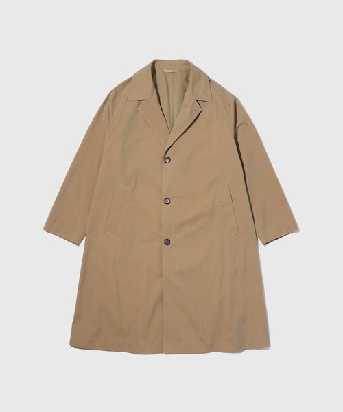 ADAM ET ROPE'（アダムエロペ）の「COTTON GABARDINE COAT（ステンカラーコート・メンズ・カーキ/ネイビー・L/M）」の2枚目の写真