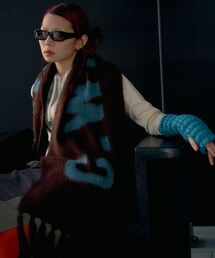 THE GOODLAND MARKET | cwtch　RWS Wool fringe Scarf(マフラー)
