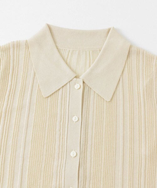 SENSE OF PLACE by URBAN RESEARCH（センスオブプレイスバイアーバンリサーチ）の「ランダムリブニットカーディガン（カーディガン/ボレロ・レディース・IVORY/BLACK/PINK・one）」の19枚目の写真