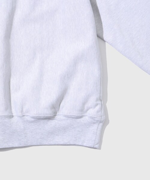 ADAM ET ROPE'(アダムエロペ)の「【blurhmsROOTSTOCK/ブラームスルーツストック】Thin-Sweat Harf-Zip P/O(スウェット・メンズ・ライトグレー/ネイビー・2/3/4)」の12枚目の写真