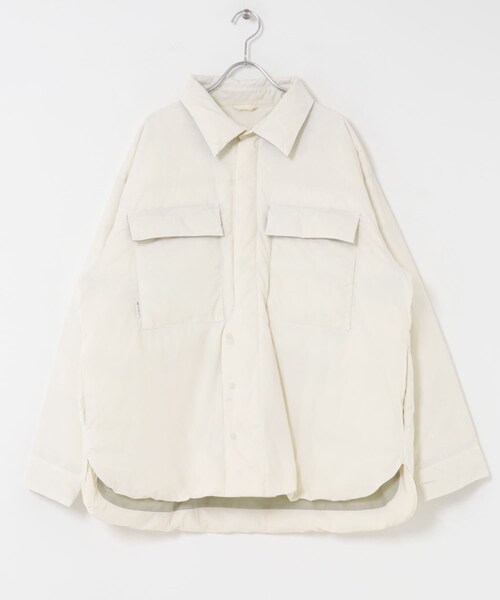 THE GOODLAND MARKET（ザグッドランドマーケット）の「KWD　LIGHT DOWN SHIRTS JACKET（その他アウター・レディース・Ivory/Navy/L.Yellow・FREE）」の10枚目の写真
