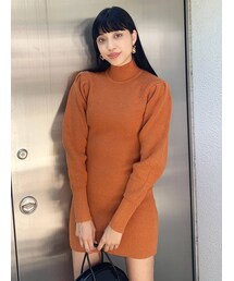 EMODA | タックショルダーニットワンピース(ワンピース)