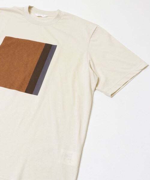 URBAN RESEARCH DOORS(アーバンリサーチドアーズ)の「STILL BY HAND 強撚コットン天竺グラデーションプリントTシャツ(Tシャツ/カットソー・メンズ・WHITE/GREIGE/L/BEIGE・46/48)」の20枚目の写真