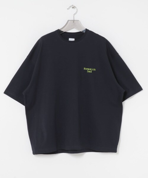 URBAN RESEARCH（アーバンリサーチ）の「Wide Dad　HOMESICK DAD T-SHIRTS（Tシャツ/カットソー・メンズ・ASH GRAY/NAVY・1/2）」の2枚目の写真