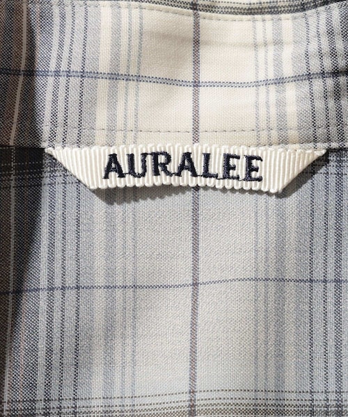 ADAM ET ROPE'(アダムエロペ)の「【AURALEE/オーラリー】SUPER LIGHT WOOL CHECK SHIRT(シャツ/ブラウス・メンズ・ダークブラウン/ブルー系・3/4/5)」の14枚目の写真