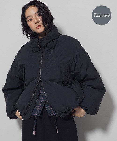 EKAL（エカル）の「『別注』NANGA×EKAL　スタンドカラーダウンジャケット（その他アウター・レディース・アイボリー/ブラック/グレージュ・One）」の4枚目の写真