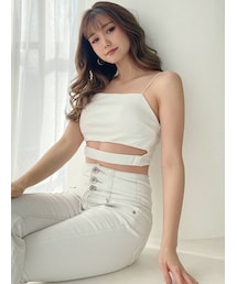 GYDA | ウエストデザインテレコビスチェ(キャミソール)