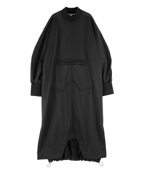 UN3D.(アンスリード)の「ROUND HEM 3LAYER FLEECE OP(ワンピース・レディース・グレー/ブラック・36/38)」の5枚目の写真
