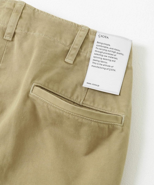 URBAN RESEARCH(アーバンリサーチ)の「CIOTA Weapon Chino Cloth Pants(チノパンツ・レディース・Beige・1/2)」の12枚目の写真