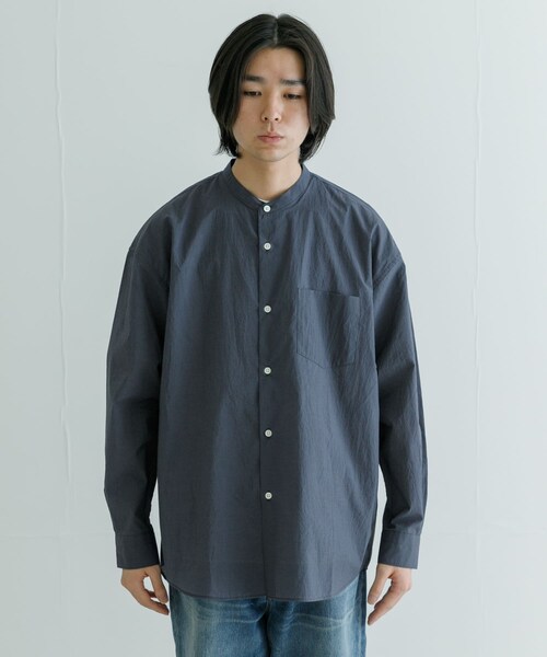 URBAN RESEARCH（アーバンリサーチ）の「C/Nエアーワッシャーシャツ（シャツ/ブラウス・メンズ・S/GREEN/GRAY/ASH/NAVY・M/L）」の21枚目の写真
