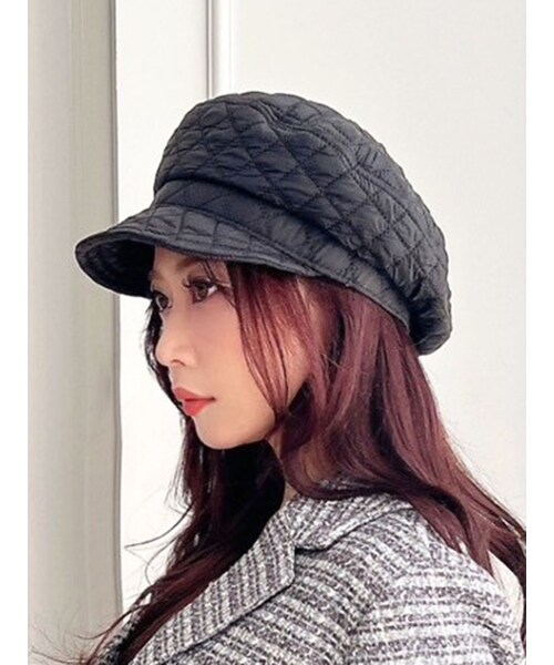 RESEXXY（リゼクシー）の「キルティングキャスケット（キャスケット・レディース・アイボリー/ブラック・F）」の7枚目の写真