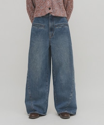 KBF | WIDEレッグアジャストデニム(デニムパンツ)