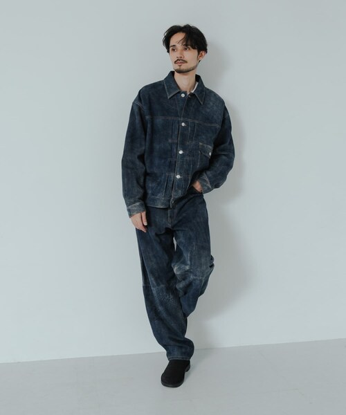 URBAN RESEARCH（アーバンリサーチ）の「『別注』SEVEN BY SEVEN×URBAN RESEARCH　1ST TYPE LEATHER JACKET（テーラードジャケット・メンズ・BLACK/NAVY・M/L）」の20枚目の写真