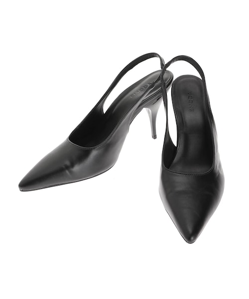 EMODA（エモダ）の「ポインテッドストレートヒール（パンプス・レディース・ブラック/グリーン/シルバー・S/M/L）」の3枚目の写真