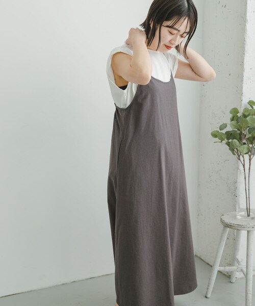 リネンキャミワンピース
