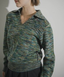 THE GOODLAND MARKET | COOHEM　ONI KASURI WOOL KNIT PULLOVER(ニット/セーター)
