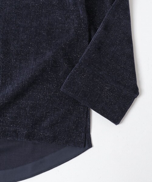 URBAN RESEARCH ROSSO（アーバンリサーチロッソ）の「Vネックモールラメプルオーバー（Tシャツ/カットソー・レディース・IVORY/NAVY・Free）」の17枚目の写真