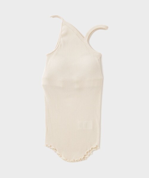 ROPE'（ロペ）の「【HAKUJI（ハクジ）】TWIST COTTON BRA TANK CAMI｜ブラタンクキャミソール（キャミソール・レディース・オフホワイト・F）」の3枚目の写真