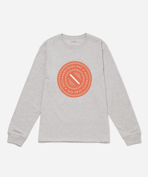 Saturdays NYC(サタデーズ ニューヨークシティ )の「SLASH BADGE STANDARD LS TEE(Tシャツ/カットソー・レディース・ブラック/グレー・L/M/S/XL/XS)」の19枚目の写真