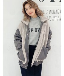 GYDA | ボアドッキングリバーシブルBIGブルゾン(ブルゾン)