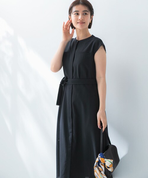 URBAN RESEARCH ROSSO（アーバンリサーチロッソ）の「『UR TECH DRYLUXE』ポケットデザインワンピース（ワンピース・レディース・MOCHA/NAVY/YELLOW・Free）」の15枚目の写真