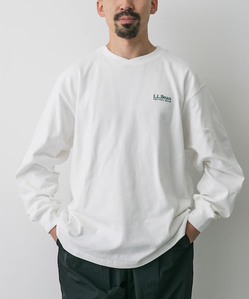 URBAN RESEARCH DOORS（アーバンリサーチドアーズ）の「L.L.Bean JAPAN EDITION　Union Long-Sleeve T-shirts（Tシャツ/カットソー・メンズ・White/Birch/Navy/Ocean/T Charcoal・M/L/XL）」の10枚目の写真