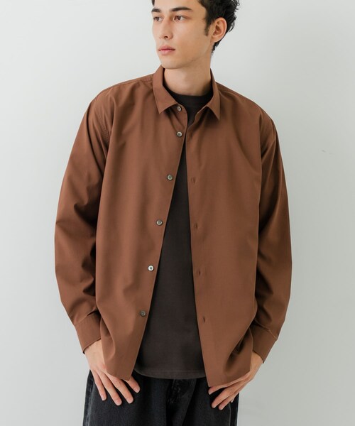 URBAN RESEARCH（アーバンリサーチ）の「Typewriter Washed Shirts（シャツ/ブラウス・メンズ・OFF/BEIGE/BROWN/NAVY・M/L）」の14枚目の写真