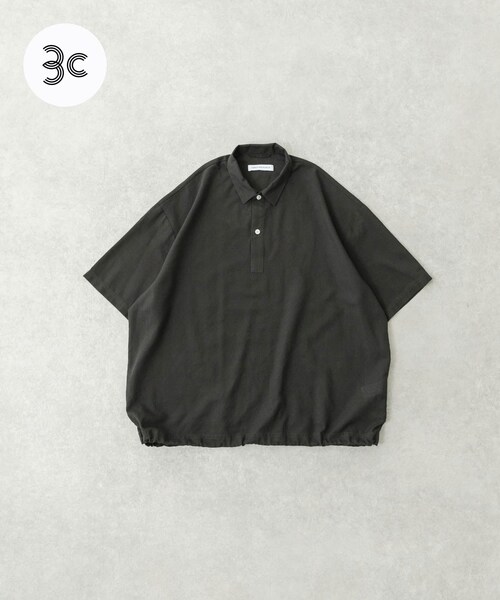 URBAN RESEARCH（アーバンリサーチ）の「『UR TECH DRYLUXE』高機能リネンポロシャツ（ポロシャツ・メンズ・FADE BLACK/BEIGE/BURGUNDY・M/L）」の2枚目の写真