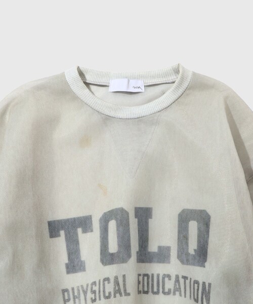ADAM ET ROPE'（アダムエロペ）の「【TOLQ/トルク】Skeleton Sweat Shirt（スウェット・メンズ・ライトグレー・2/3）」の4枚目の写真