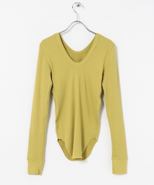 URBAN RESEARCH（アーバンリサーチ）の「HAKUJI　Organic Cotton Long-Sleeve Pullover（Tシャツ/カットソー・レディース・BLACK/WHITE/LIME・FREE）」の16枚目の写真