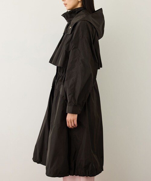 ROPE'(ロペ)の「【撥水】タフタフーデッドロング丈スプリングコート(マウンテンパーカー・レディース・ダークブラウン・F)」の22枚目の写真