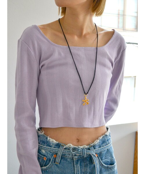 Ungrid（アングリッド）の「モチーフストリングネックレス（ネックレス・レディース・ブラック・F）」の2枚目の写真