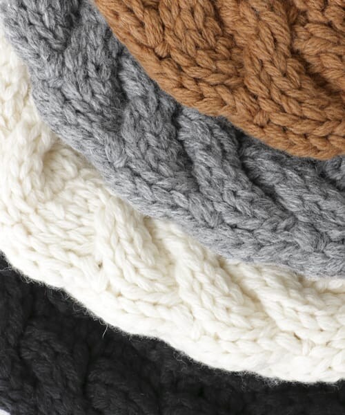 URBAN RESEARCH DOORS（アーバンリサーチドアーズ）の「ニットベレー∴（ハンチング/ベレー帽・レディース・TOPGRAY/OFFWHITE/CAMEL/BLACK・one）」の9枚目の写真