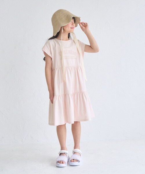 ROPE' PICNIC（ロペピクニック）の「【KIDS/キッズ】ロゴティアードカットソーワンピース（ワンピース・キッズ・ブラック/ピンク・L/M/S）」の18枚目の写真