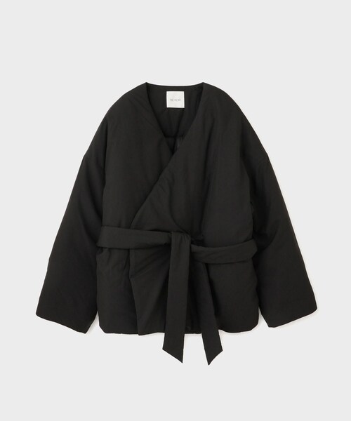 ROPE'（ロペ）の「【一部店舗限定】【REALM（レルム）】NYLON PUFFY SHORT COAT｜コート（ナイロンジャケット・レディース・ブラック/カーキ・38）」の16枚目の写真