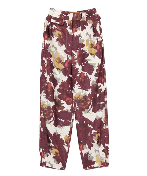ELIN/Floral turn-up pants 【公式通販】