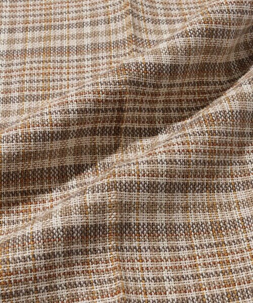 ADAM ET ROPE'(アダムエロペ)の「【AURALEE/オーラリー】SILK LINEN NEP CHECK SLACKS(スラックス・メンズ・ベージュ・3/4)」の14枚目の写真