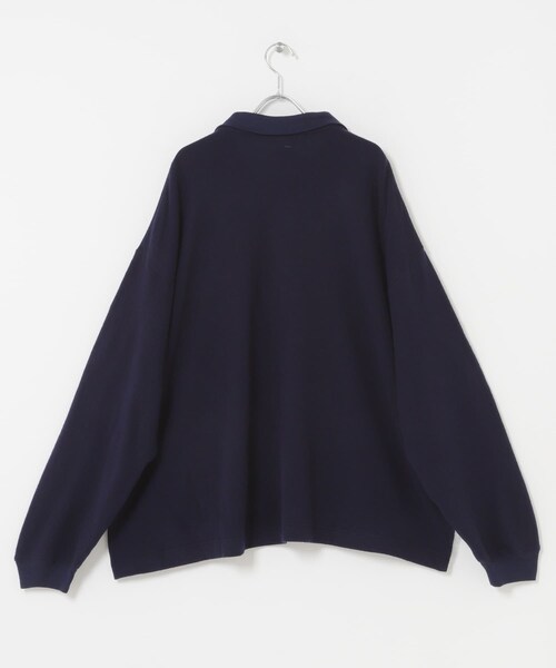 URBAN RESEARCH（アーバンリサーチ）の「SEE SEE　LS POLO (KNIT SEW)（ニット/セーター・メンズ・BLACK/NAVY・M/L/XL/XXL）」の16枚目の写真