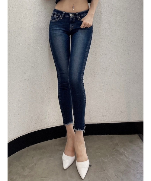 GYDA（ジェイダ）の「J/W HEM DAMAGE スキニーデニムパンツ